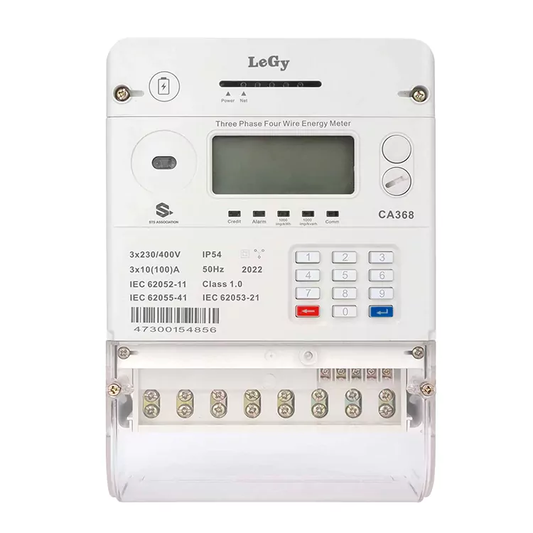 Trójfazowy przedpłatowy licznik energii STS